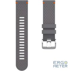 POLAR WRIST BAND 22MM LTHR GRY/ORA M/L